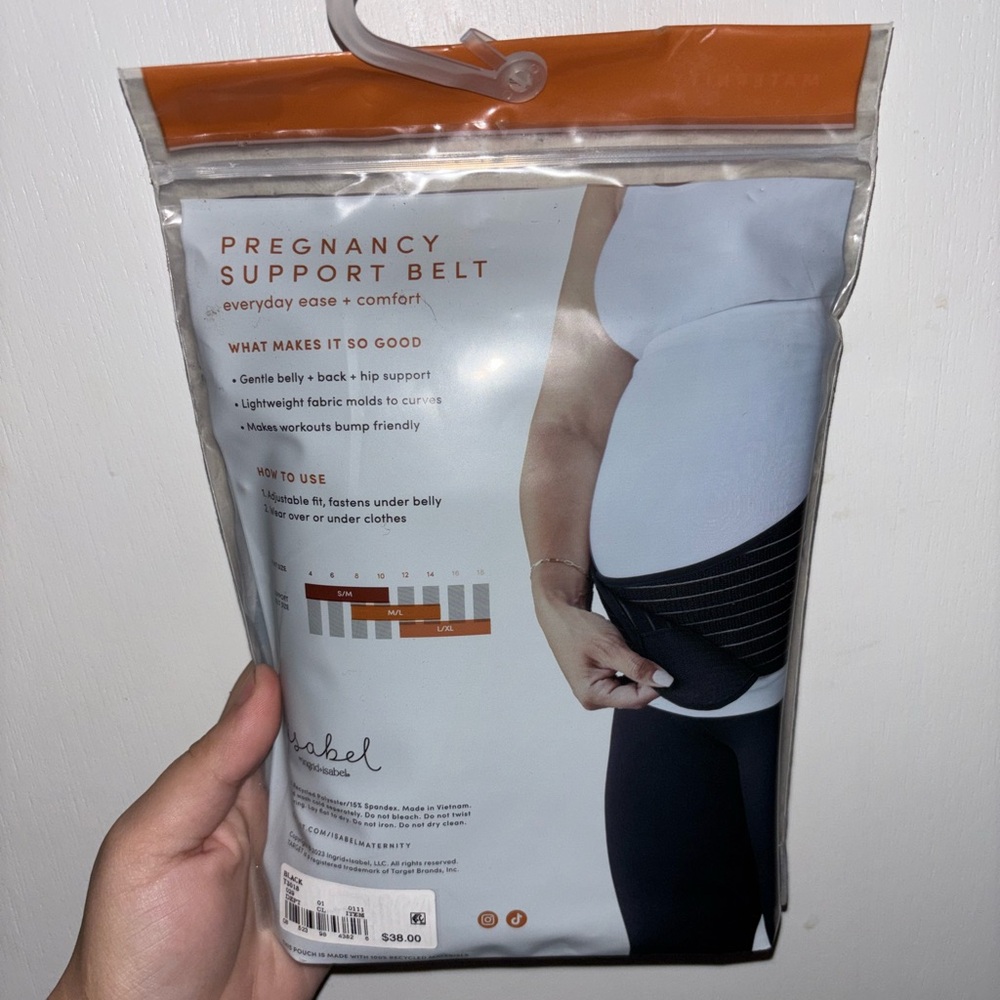 Pregnancy Support Belt in Black